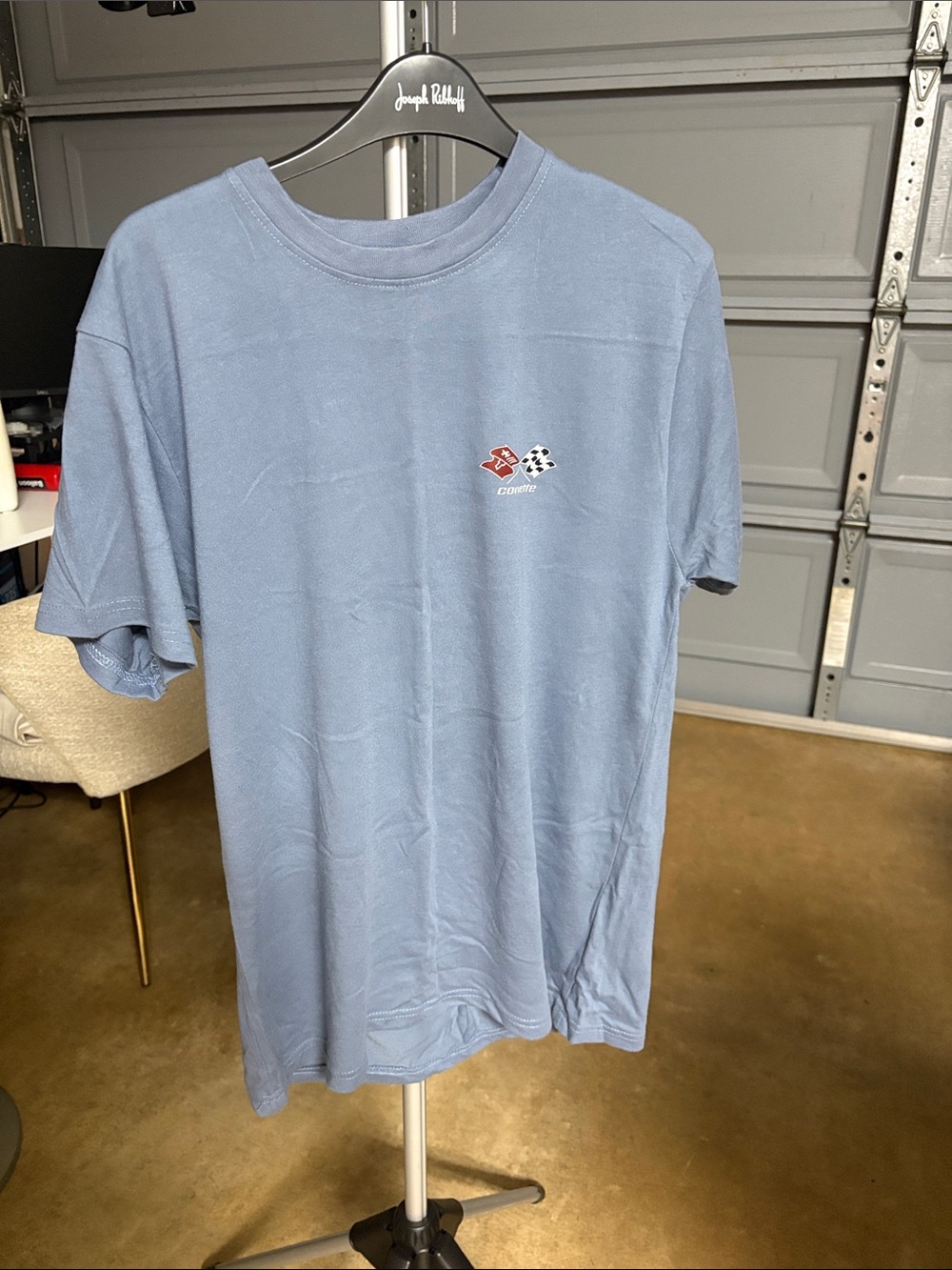 Small Logo Crewneck T‑Shirt - Light Blue